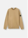 Wappen Patch Crew Neck Cotton Sweatshirt Beige - STONE ISLAND - BALAAN 2