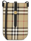 Vintage Check And Strap Phone Case Beige Black - BURBERRY - BALAAN 2