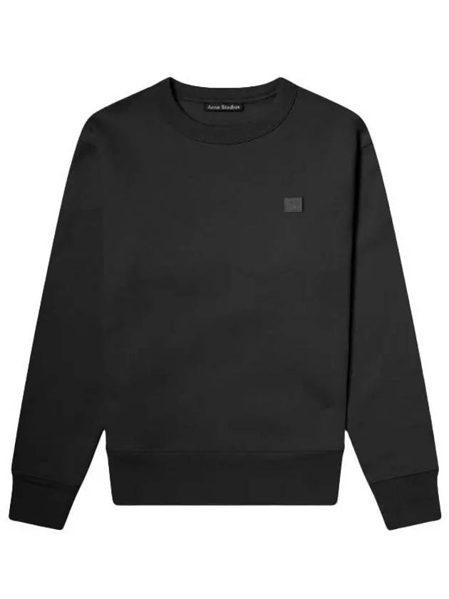 Fairview Face Patch Crew Neck Sweatshirt Black - ACNE STUDIOS - BALAAN 2