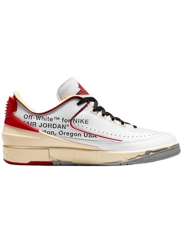 Off-White Air Jordan 2 Retro SP Low Top Sneakers White Varsity Red - NIKE - BALAAN 1