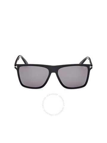 Tom Ford Fletcher Polarized Smoke Square Men's Sunglasses FT0832 01D 57 - TOM FORD - BALAAN 1