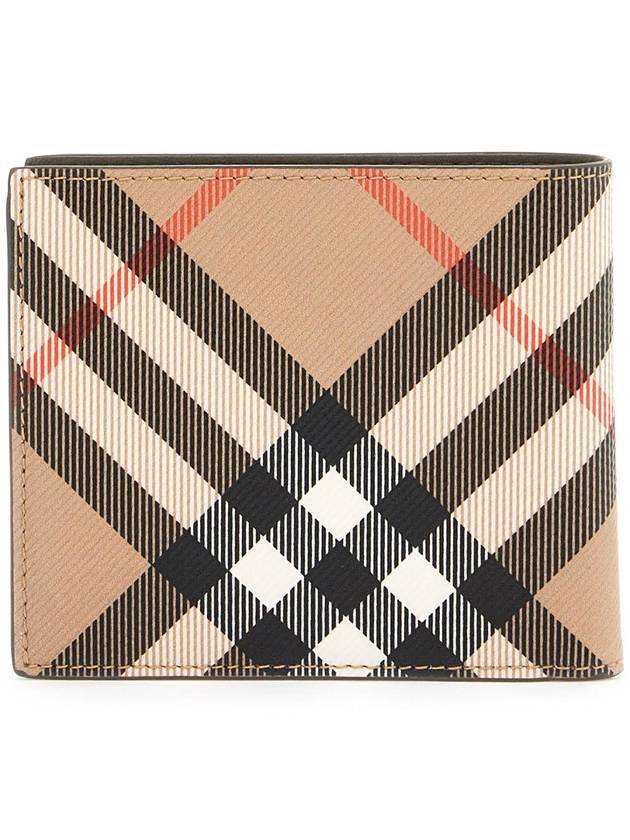 Check Half Wallet Beige - BURBERRY - BALAAN 4