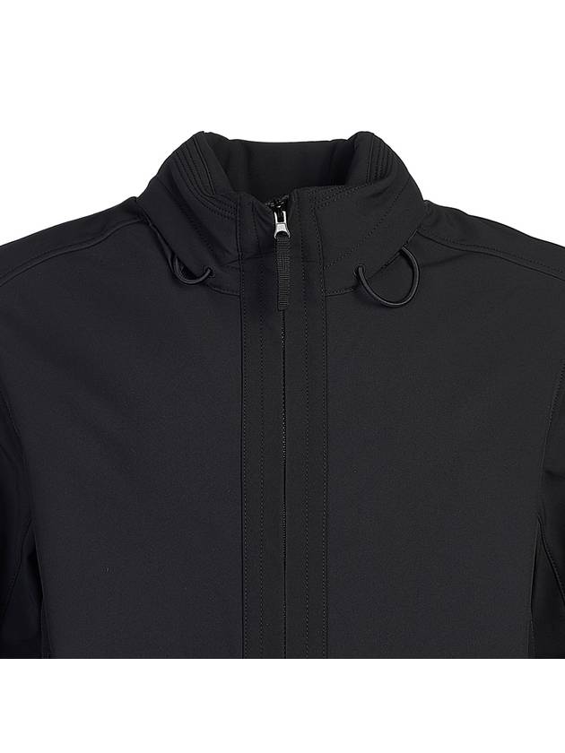 Soft Shell RE Dye Technology Light Weight Zip-up Jacket Black - STONE ISLAND - BALAAN 5