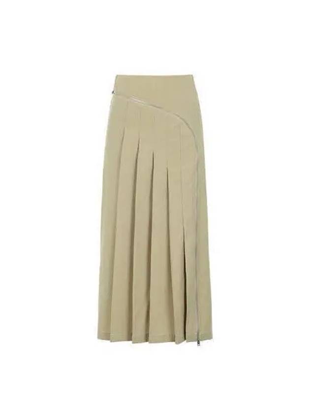 Women s Long Pleated Skirt Beige MRTWWSKR028 WOO004 - SUNNEI - BALAAN 1