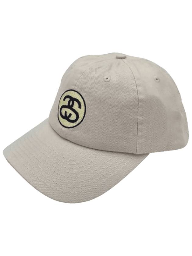 Solid SS Link Low Pro Ball Cap Washed White - STUSSY - BALAAN 1