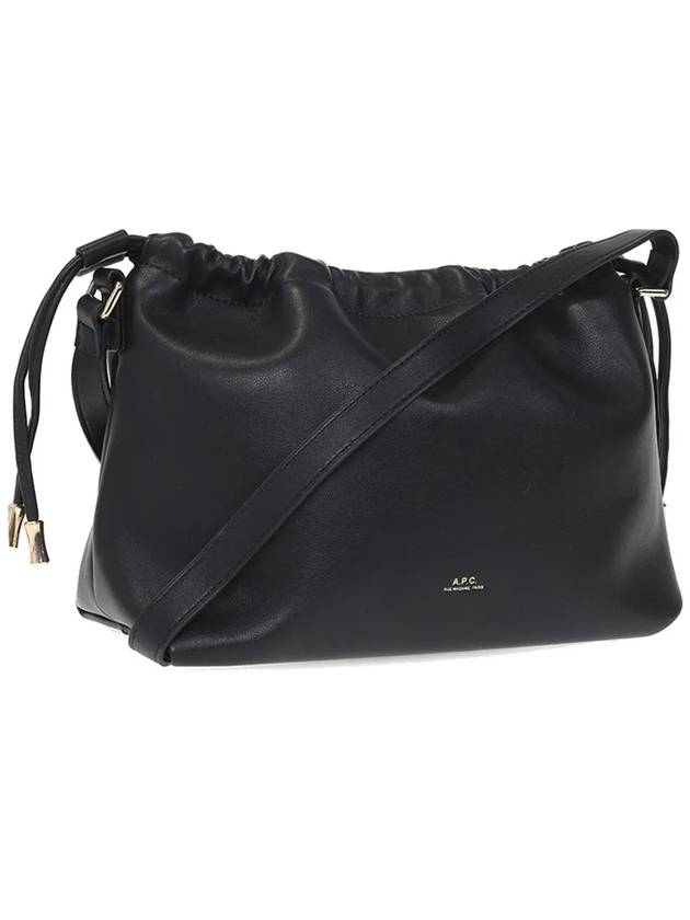 Ninon Drawstring Cross Bag Black - A.P.C. - BALAAN 5