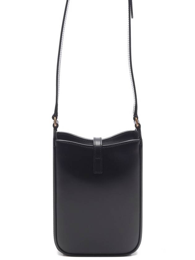 Monogram Logo Metai Phone Cross Bag Black - SAINT LAURENT - BALAAN 5