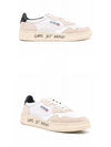 Medalist Black Tab Low Top Sneakers White - AUTRY - BALAAN 5