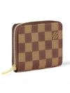 Damier Zippy Coin Coin Purse Brown - LOUIS VUITTON - BALAAN 3