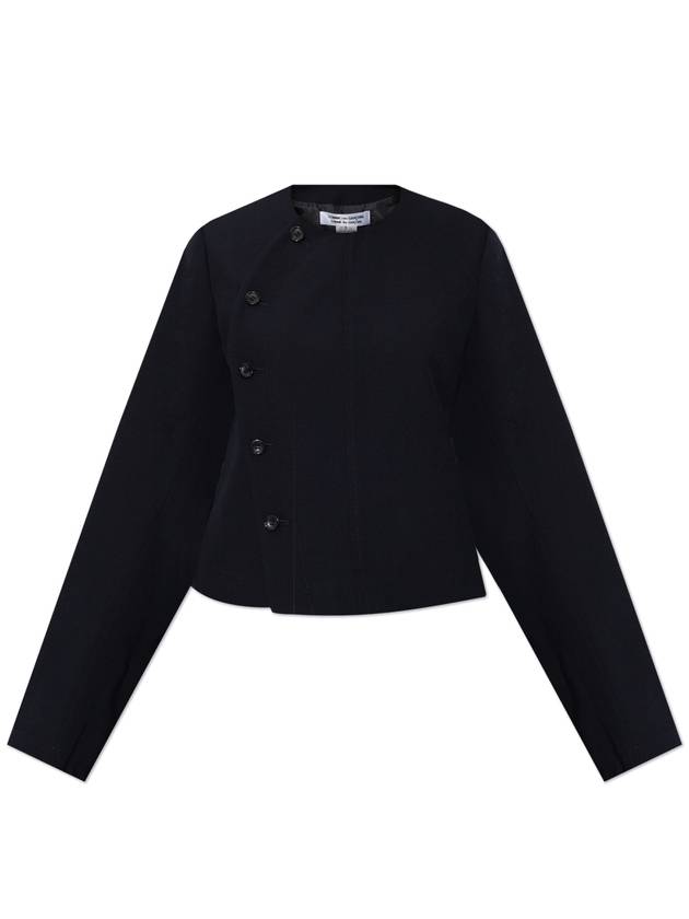 CDG By Comme Des Garçons Wool Jacket, Women's, Navy Blue - COMME DES GARCONS - BALAAN 1