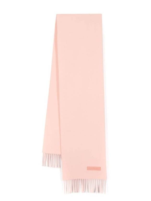 Fringe Wool Scarf Pink - ACNE STUDIOS - BALAAN 1