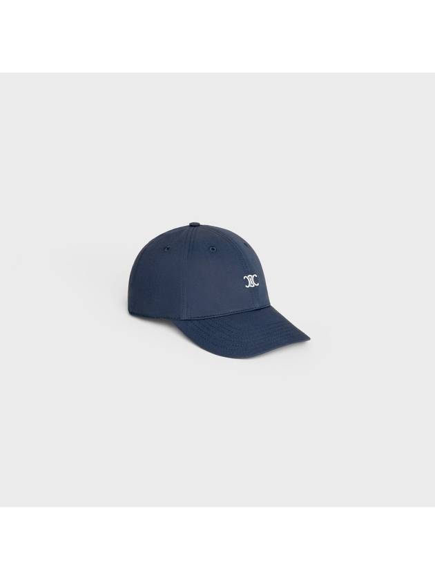 Eyewear Triomphe Embroidered Cotton Ball Cap Navy - CELINE - BALAAN 4