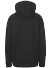 Embroidered Logo Hoodie Black - BURBERRY - BALAAN 4