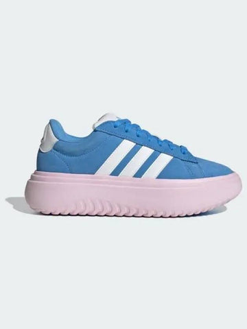 Grand Court Platform Women s Blue Burst Crystal White Clear Pink IE3619 693191 - ADIDAS - BALAAN 1