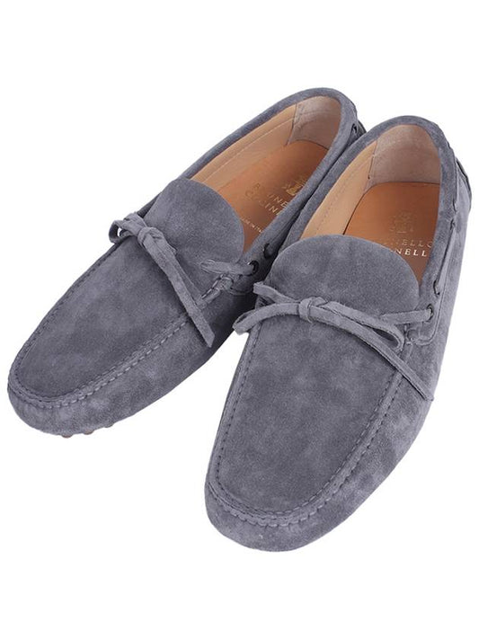 Brunello Cucinelli  Men's Suede Driving Shoes Gray MZUSILW798 C8049 - PARABOOT - BALAAN 2