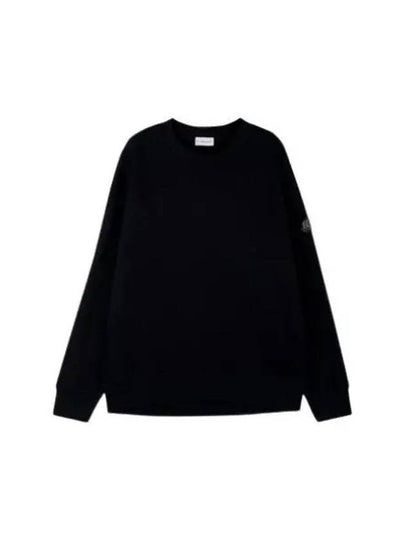 Women's Logo Sweatshirt Black - MONCLER - BALAAN 2