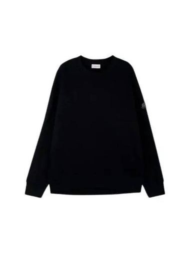 104282 Velvet Logo Sweatshirt 8G00028 809KX 999 - MONCLER - BALAAN 1