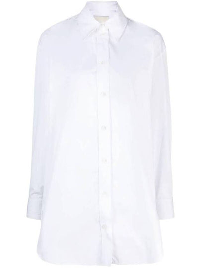 Cylvany Maxi Long Sleeve Shirt White - ISABEL MARANT - BALAAN 2