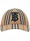 TB Monogram Stripe Cotton Ball Cap Beige - BURBERRY - BALAAN 2