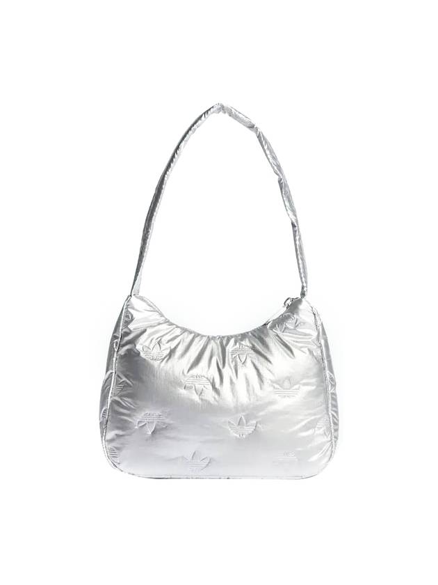 Women's Puppy Satin Mini Shoulder Bag Silver - ADIDAS - BALAAN 1