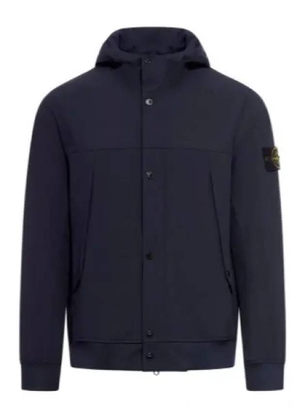 Light Soft Shell R E Dye Technology In Recycled Polyester Hooded Jacket Black - STONE ISLAND - BALAAN 2