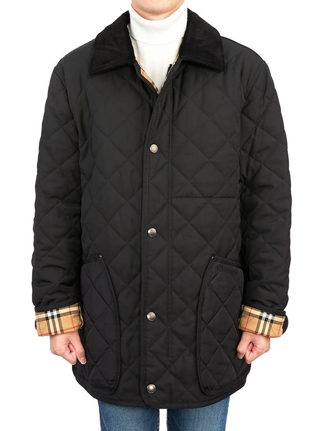 Quilted Thermoregulated Barn Jacket Black - BURBERRY - BALAAN 3