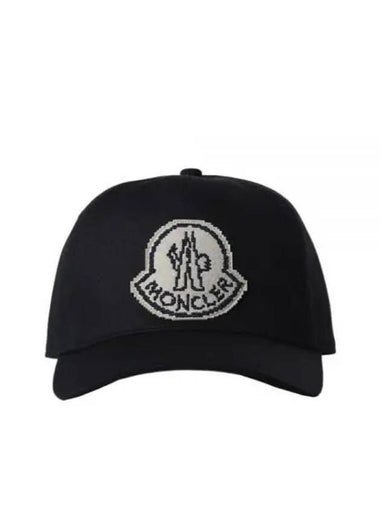 3B00014 0U162 999 Gabardine Baseball Cap Hat - MONCLER - BALAAN 1