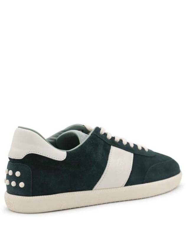 Logo Suede Low Top Sneakers Green - TOD'S - BALAAN 6