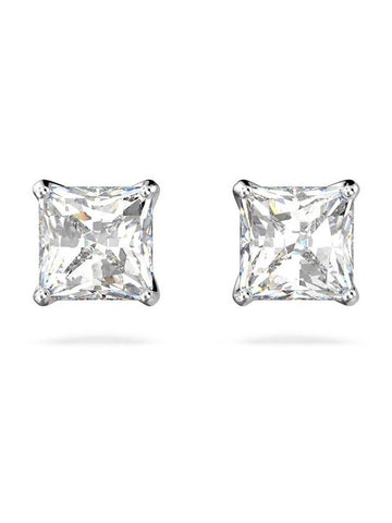 Stila Attract Stud Square Earrings Silver - SWAROVSKI - BALAAN 1