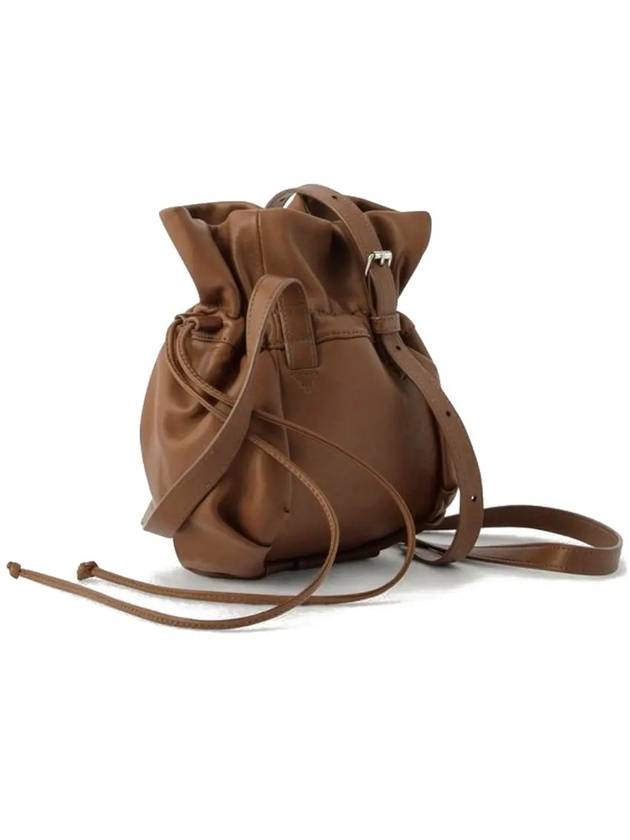 Nappa Globe Leather Bucket Bag Cognac - LEMAIRE - BALAAN 4