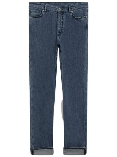 Slim straight jeans washed blue - BERLUTI - BALAAN 1