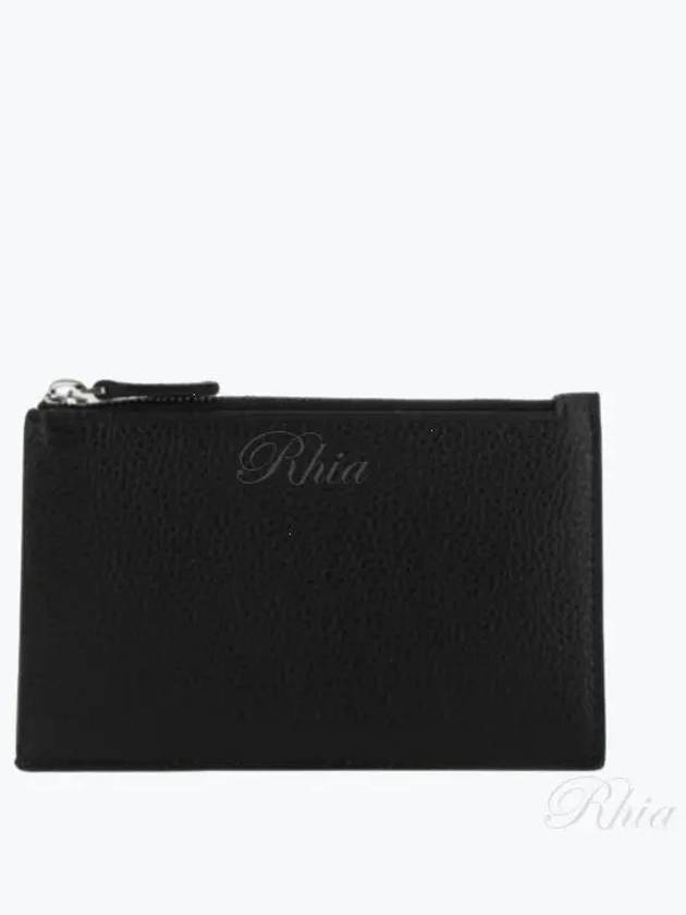 Zipper Leather Card Wallet Black - BALENCIAGA - BALAAN 2