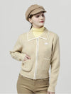 Doyou Know MC Women s Piping Color Scheme Shirt Collar Beige Thick Cardigan DO6242KT20 1 - DOYOUKNOWMC GOLF WEAR - BALAAN 1