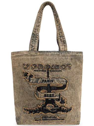 Y Project Denim Shopper Bag, Unisex, Beige - Y/PROJECT - BALAAN 1