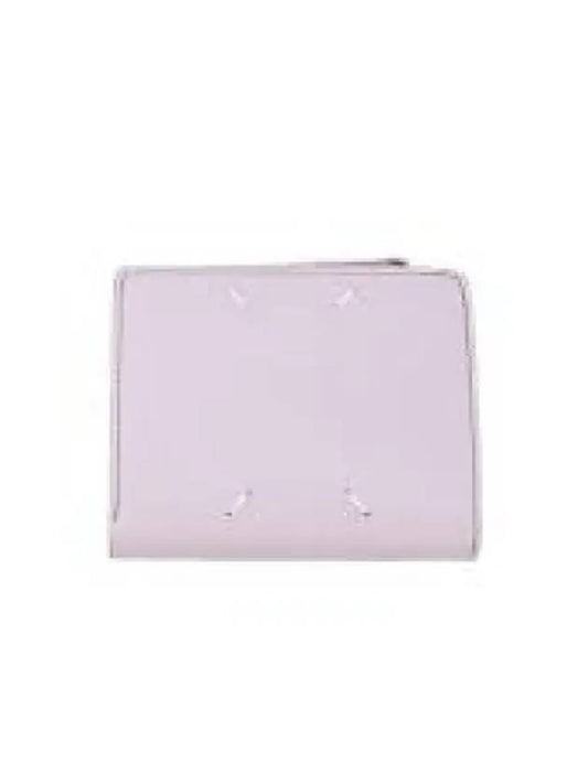 Stitch Logo Zipper Half Wallet Purple - MAISON MARGIELA - BALAAN 2