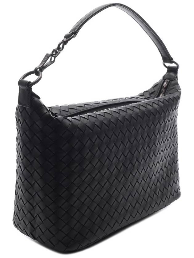 Women's Intrecciato Shoulder Bag Black - BOTTEGA VENETA - BALAAN 4