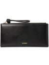 Giro Leather Medium Wallet Black - JIL SANDER - BALAAN 2