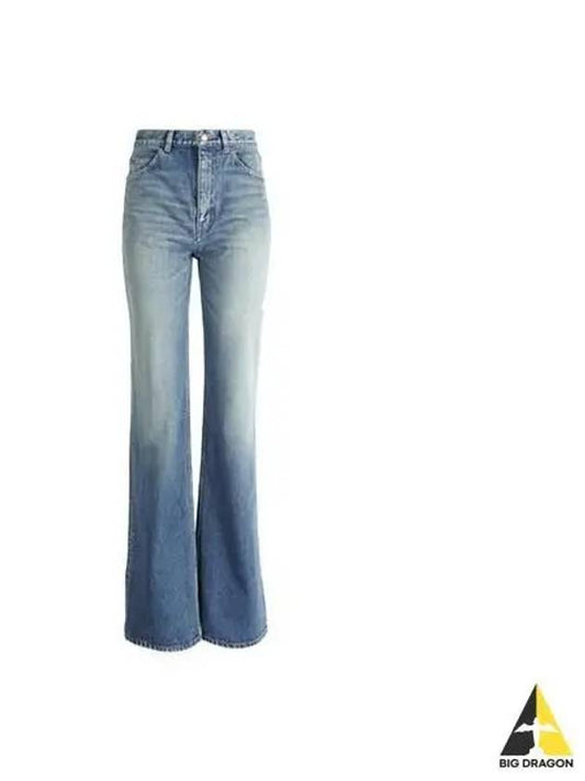 Women s Wide Leg Pants Denim Jeans 723225 Y10VC - SAINT LAURENT - BALAAN 1