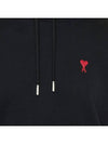 Red Heart Logo Classic Cotton Hoodie Black - AMI - BALAAN 4