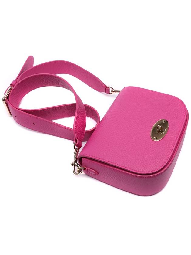 Small Darley Satchel Logo Calfskin Cross Bag Pink - MULBERRY - BALAAN 6