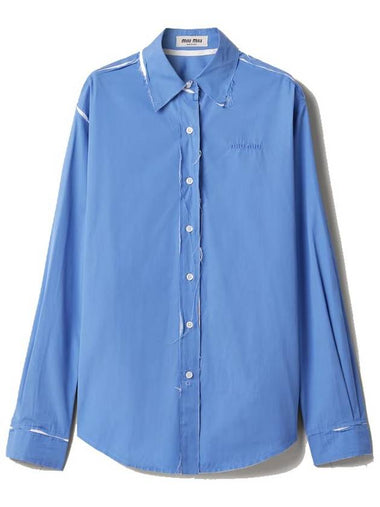 Miu Miu Poplin Shirt - MIU MIU - BALAAN 1