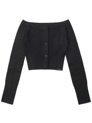 CROP CARDIGAN BLACK - ZIZEMUSEUM - BALAAN 1