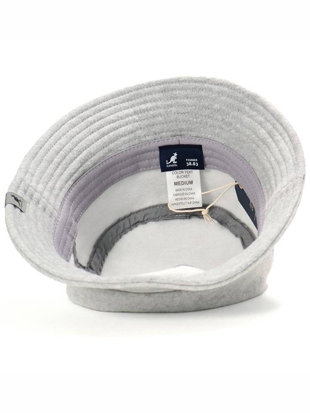 Unisex color text bucket hat winter hat brushed bungeoji gray - KANGOL - BALAAN 5