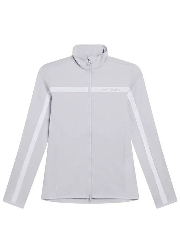 Seasonal Janice Mid Layer Zip-Up Jacket Light Grey Melange - J.LINDEBERG - BALAAN 2