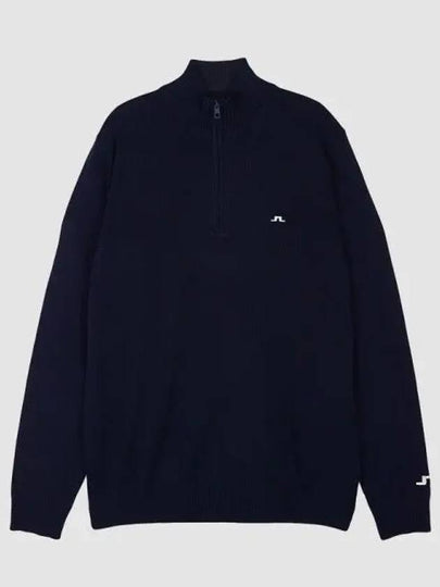 Kian Half Zip-Up Knit Top Navy - J.LINDEBERG - BALAAN 2