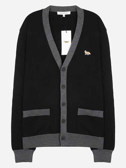 Baby Fox Patch Regular Cardigan Black - MAISON KITSUNE - BALAAN 2