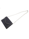 Women s Valentino QW2P0Q48VSH Black Calfskin Rockstud Chain Clutch gt Pouch Gangbuk used luxury goods - VALENTINO - BALAAN 8