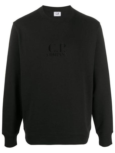 11Th Anniversary Logo Crew Neck Sweatshirt Black - CP COMPANY - BALAAN 1