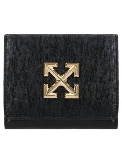 Jitney Arrow Half  Wallet Black - OFF WHITE - BALAAN 2