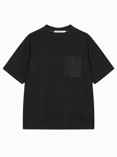 Jeans Cooling Relax Fit Short Sleeve T-Shirt Black - CALVIN KLEIN - BALAAN 2